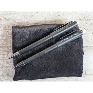 Vtg Sanford Logo I and II 0.5mm Black Mechanical Pencil Japan *SMOKY SMELL*